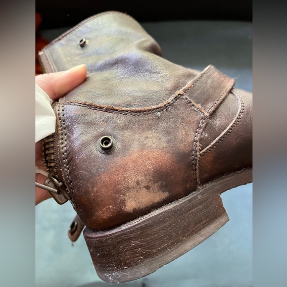Brown Frye Veronica Boots with Back Zip EUC - Picture 5 of 6